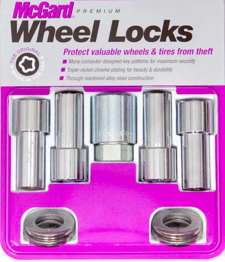 McGard WHEEL LOCK SET 1/220 NUT XLONG 1.365 IN SHANK DUAL 3/4 & 13/16 HEX 2.165 IN