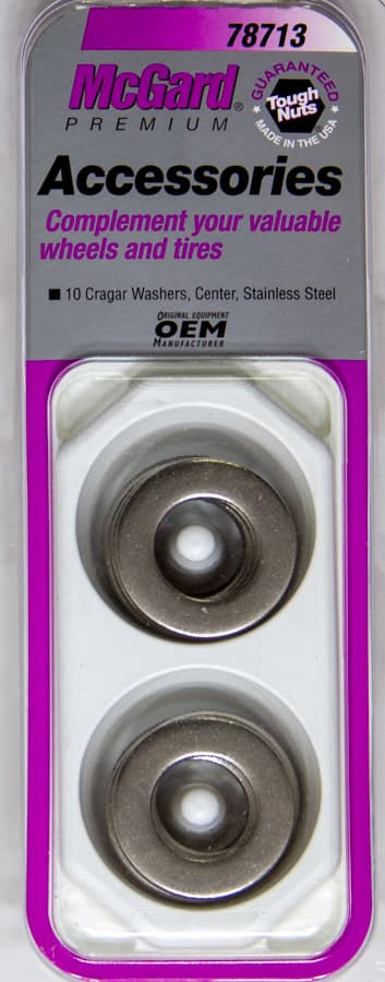 McGard McGard 78713 Mag Washer-Stainless Steel-Crager Center Hole-Set of 10