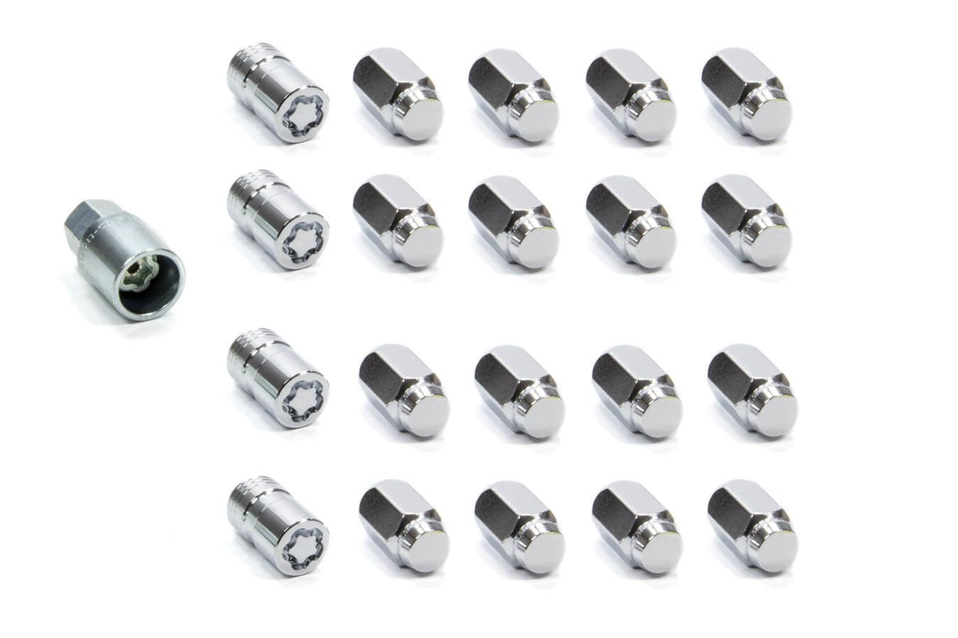 McGard 5 LUG HEX INSTALL KIT M14X1.5 CONE SEAT W/WHEEL LKS 22MM HEX 1.635 IN OAL CHRO