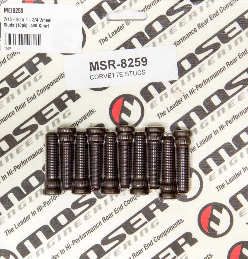 Moser Engineering 7/16-20 x 1-3/4 Wheel Studs (10pk) .480 Knurl