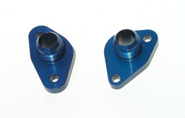 Meziere SBF #12 Water Pump Port Adapters - Blue (2pk)