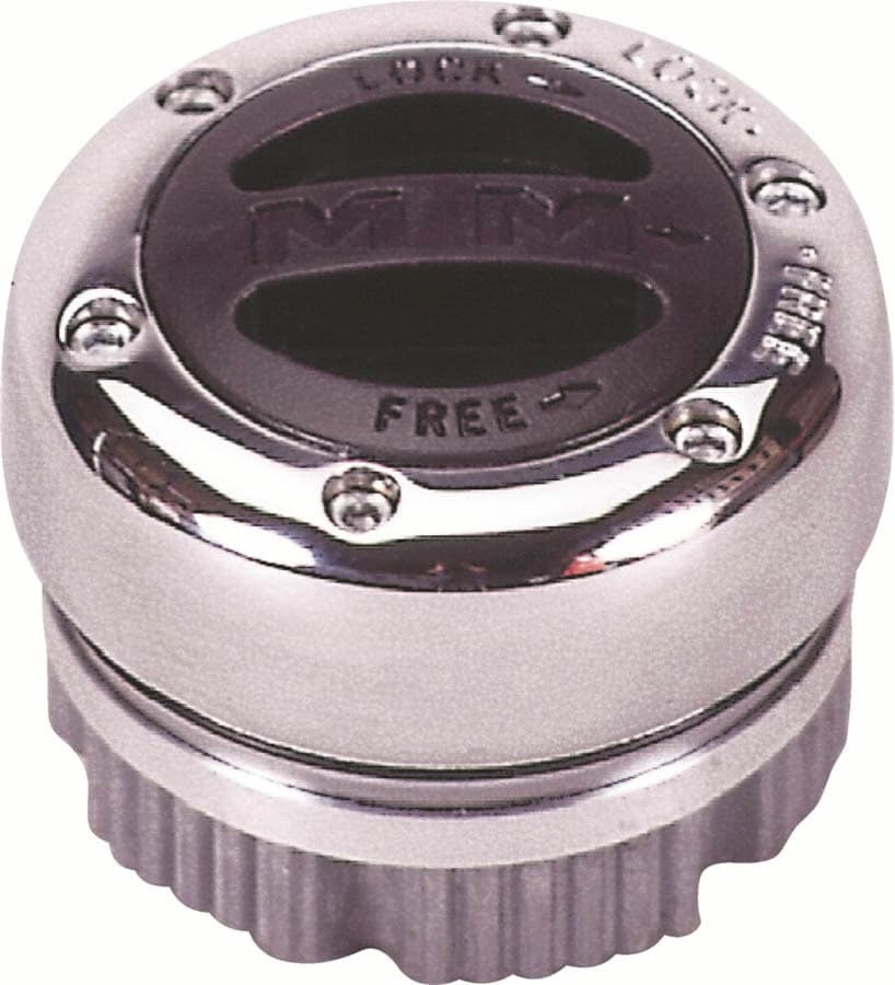 Mile Marker 19 Spline Manual Hub 6 Internal Bolts Chrome Street Master Mile Marker