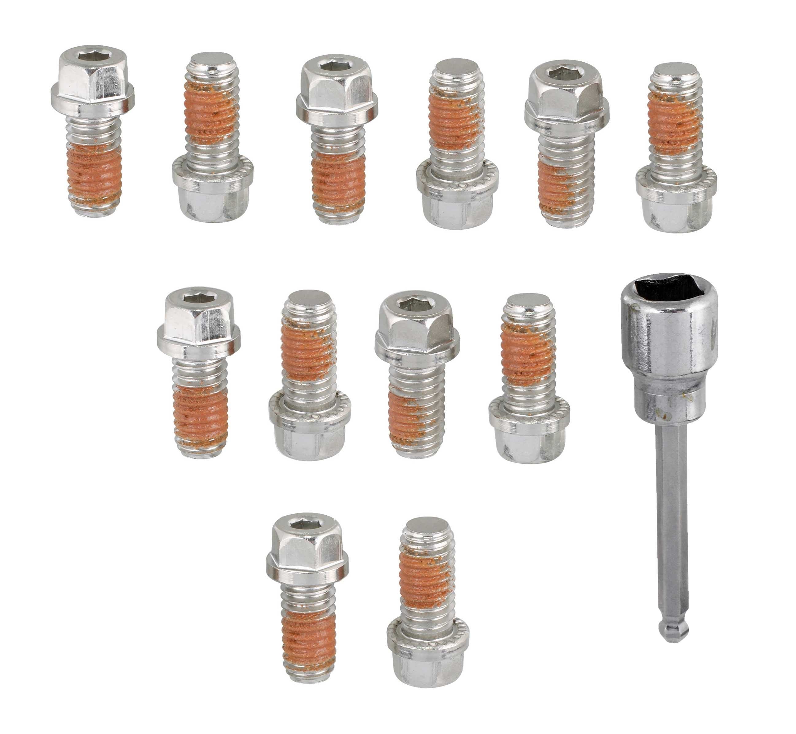 Mr Gasket Locking Header Bolt Kit 3/8-16 x 3/4 12pk