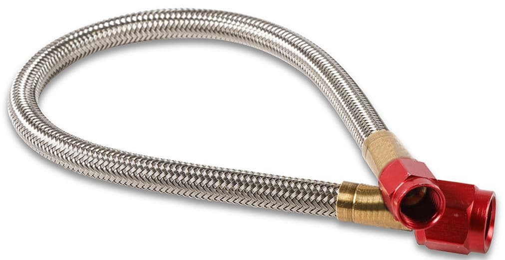 NOS/Nitrous Oxide System 12in. Nitrous Hose -4an/-3an- Red Ends