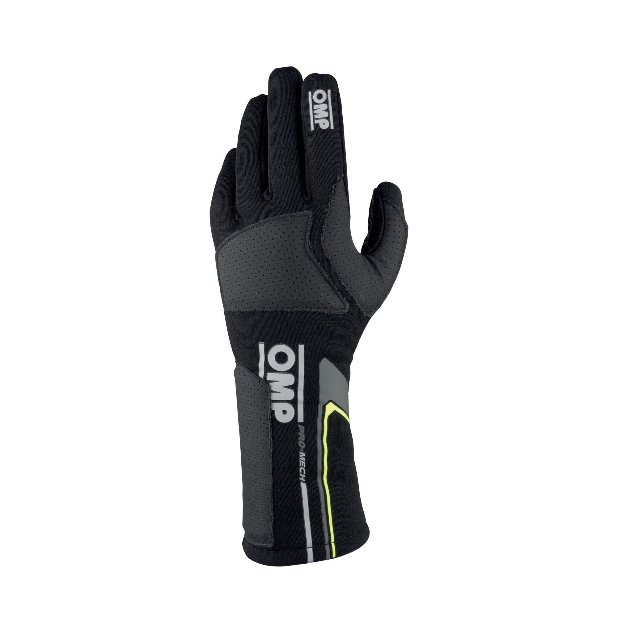 OMP Racing INC PRO MECH EVO GLOVES BLAC K TG. XL FIA 8856-2018