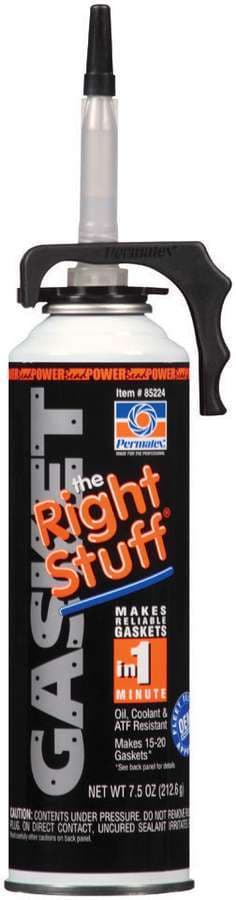 Permatex THE RIGHT STUFF BLACK 1 MINUTE GASKET MAKER 7.5OZ CAN