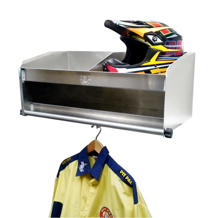 Pit-pal Products 2 Bay Helmet Shelf Delux
