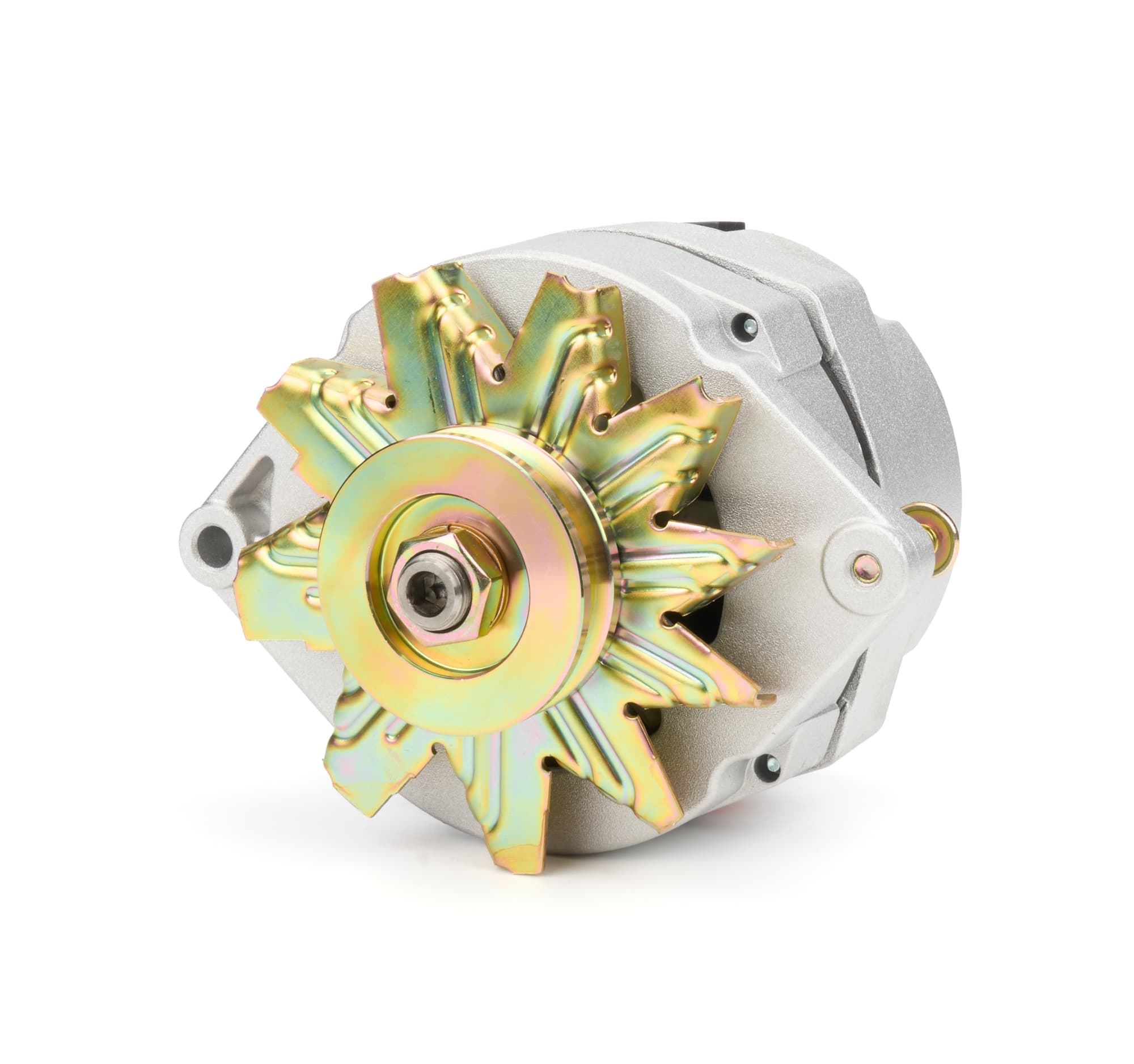 Alternator; 12si; 100 Amp; 75 Idle; 1 Groove V Type; OE Look; Natural;