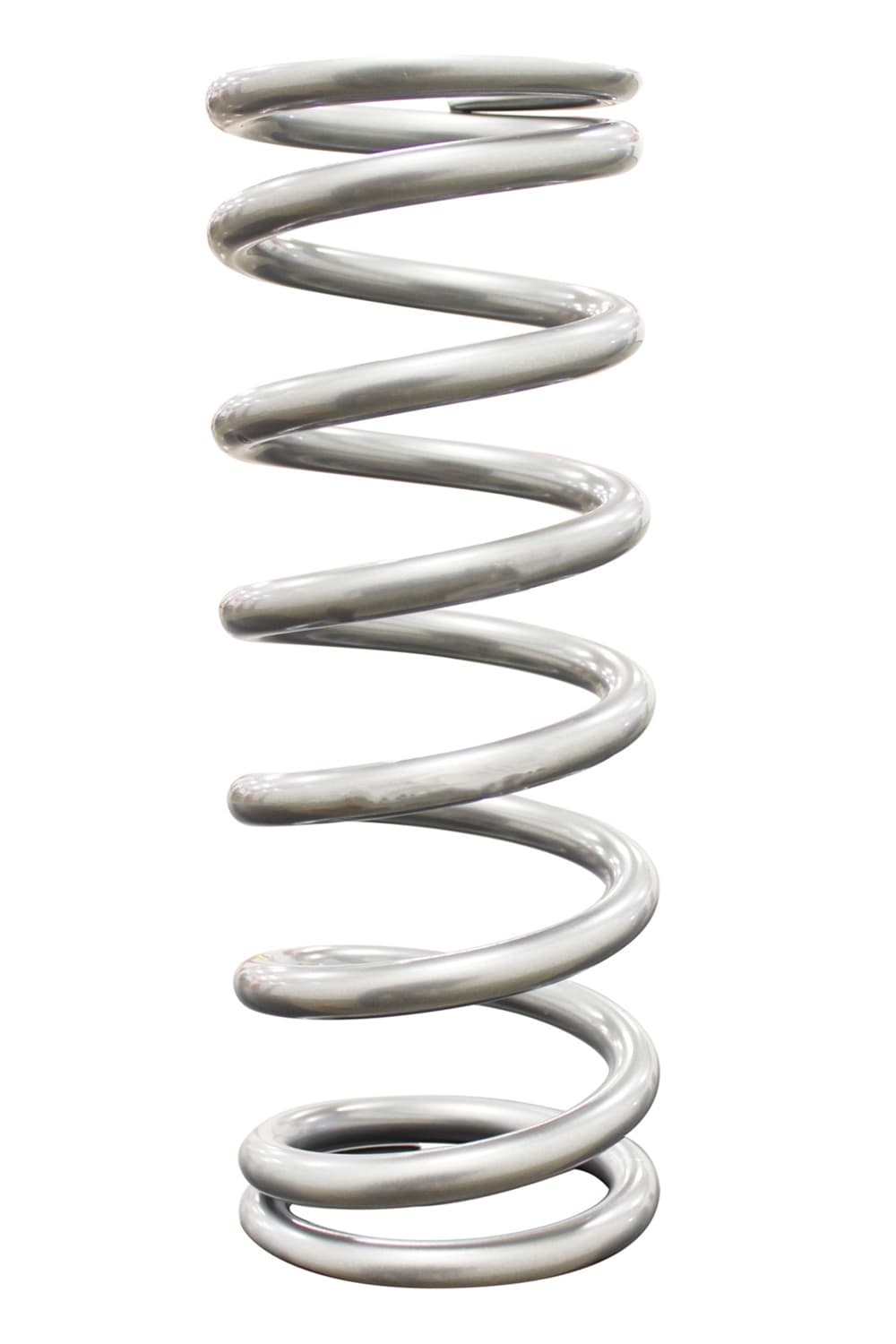 QA1 9HT350 Spring, Cr-Si High Travel 2-1/2 Id 9 X 350 Lbs/In. Silver Pwdr Coat