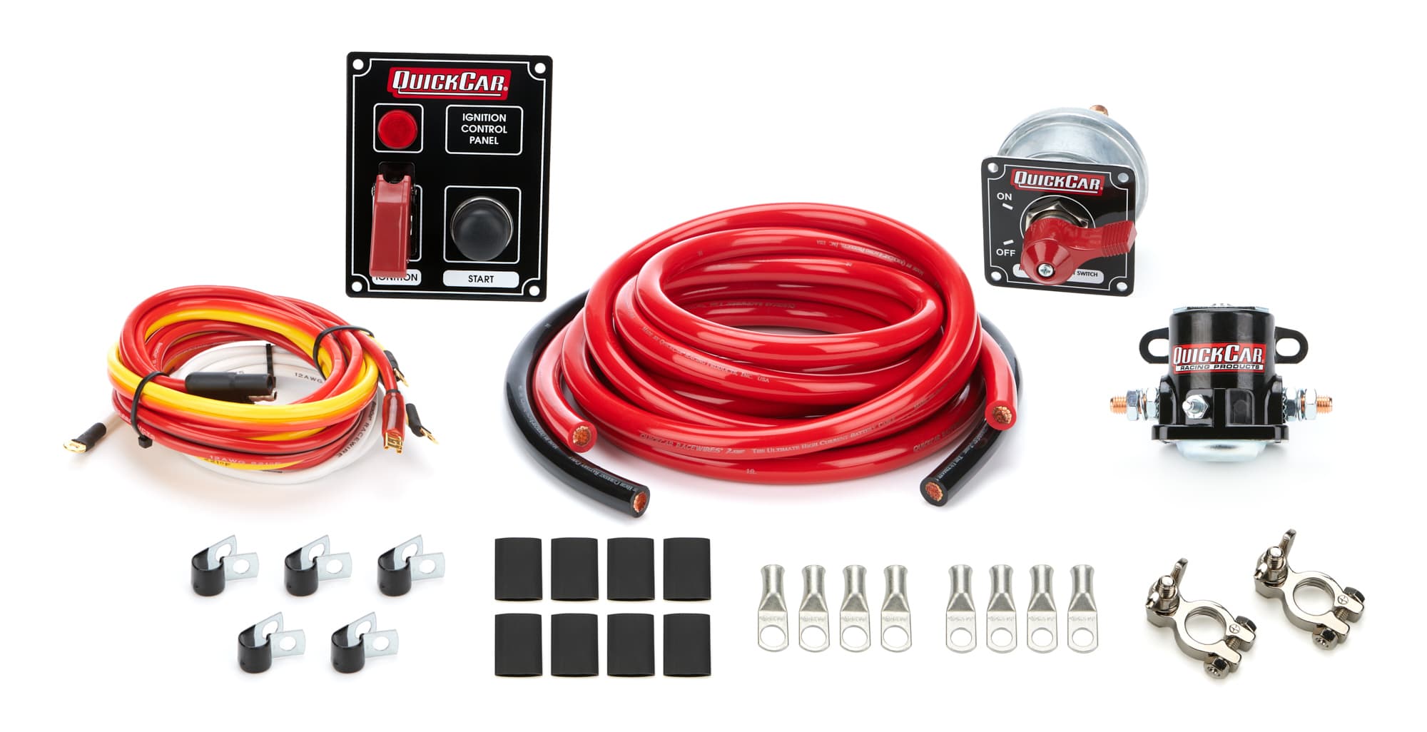 Quickcar Racing Products Wiring Kit 2 Gauge with Black 50-853 Panel