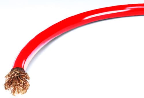 Quickcar Racing Products Control Cable 8 Gauge Red 10ft