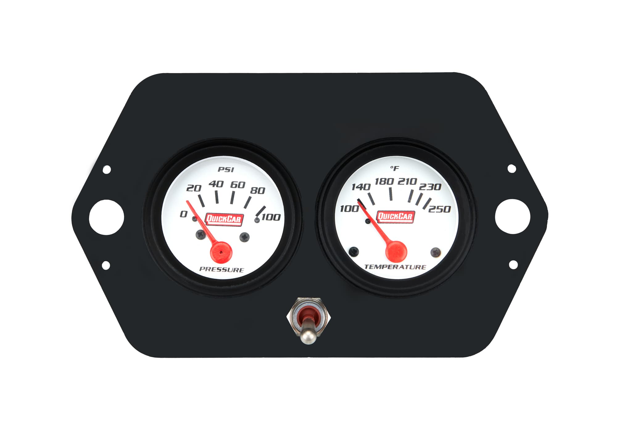 Quickcar Racing Gauge Panel 2in Open Wheel w/ Switch