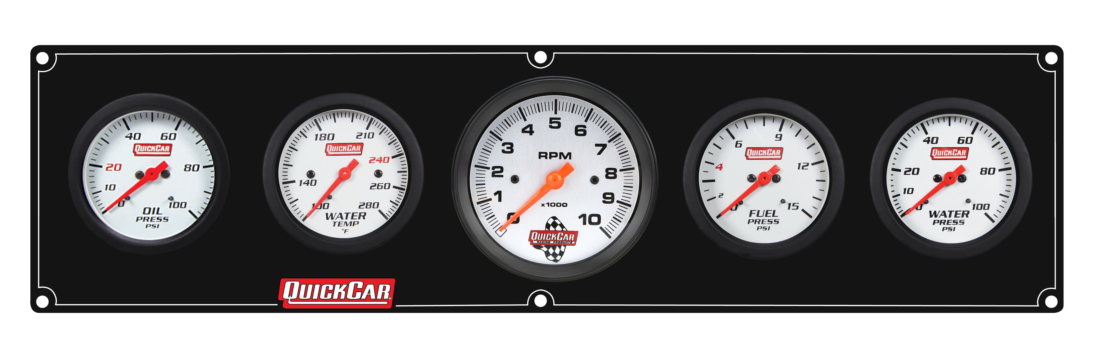 Quickcar Racing Products Extreme 4-1 Panel w/Tach OP/WT/FP15/WP Black