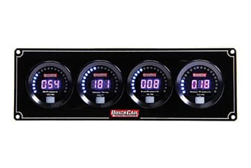 Quickcar Racing Products Digital 4-Gauge Panel OP/WT/FP/WP