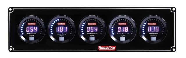 Quickcar Racing Products Digital 4-1 Gauge Panel OP/WT/FP100/WP