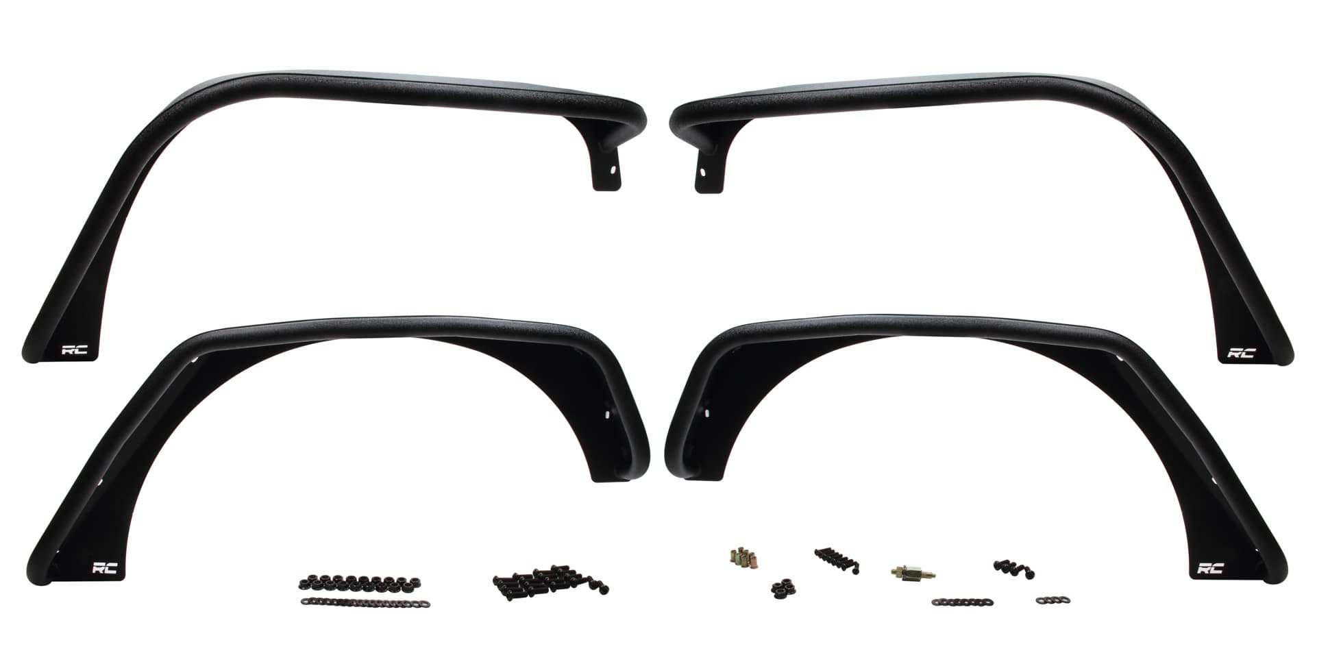 Rough Country Rough Country Tubular Front and Rear Fender Flares - JK