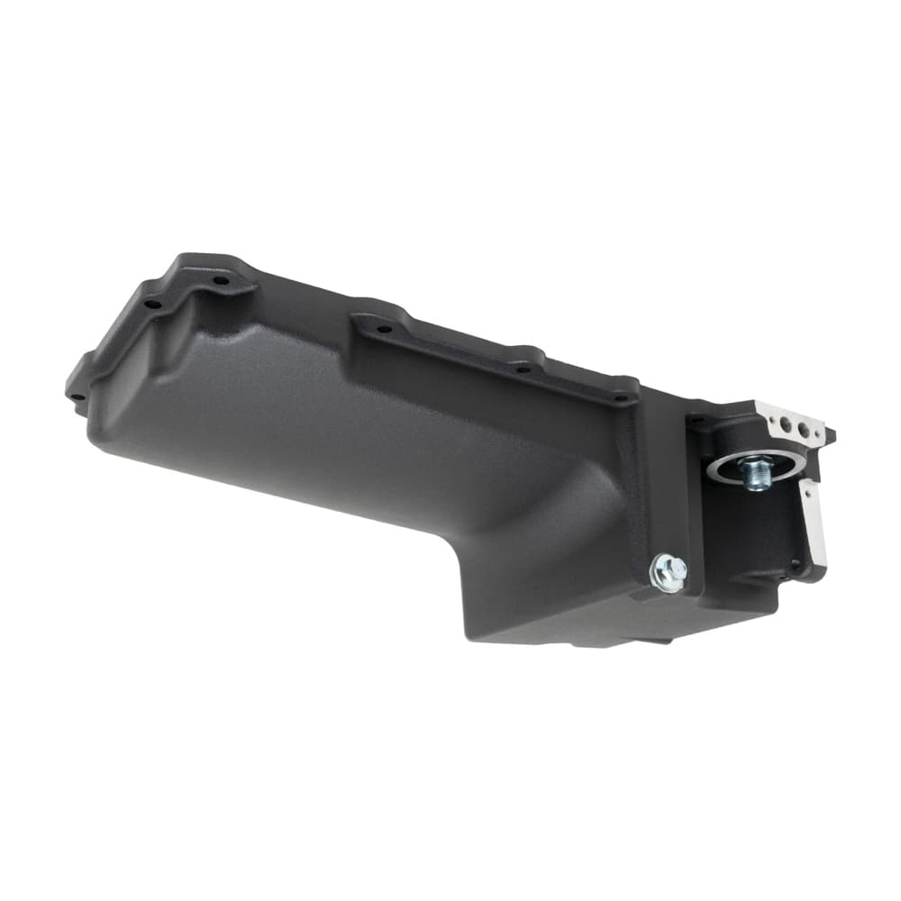 Racing Power Company GM LS Engine Aluminum Oil Pan 5.5 Qt. Black