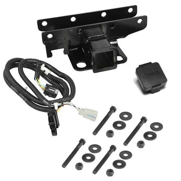 Rugged Ridge RECEIVER HITCH KIT FOR 0716 WRANGLER WITH JEEP PLUG