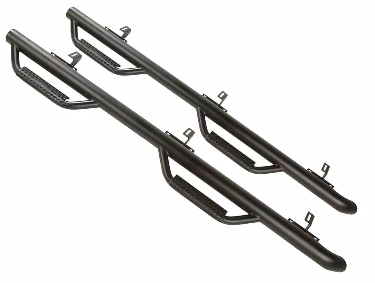 Rugged Ridge SPARTAN NERF BARS TEXTURED BLACK; 1818 JEEP WRANGLER JLU 4 DOOR