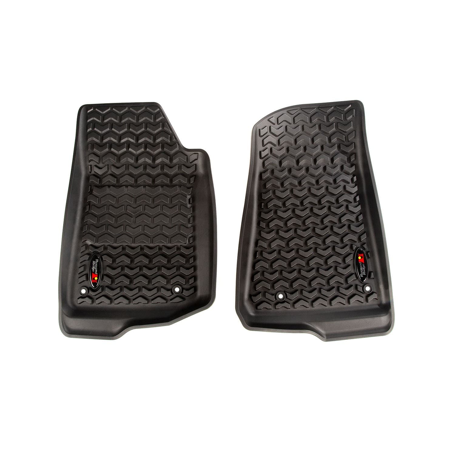 ALL TERRAIN FLOOR LINER FRONT PAIR BLACK; 1819 JEEP WRANGLER/GLADIATOR