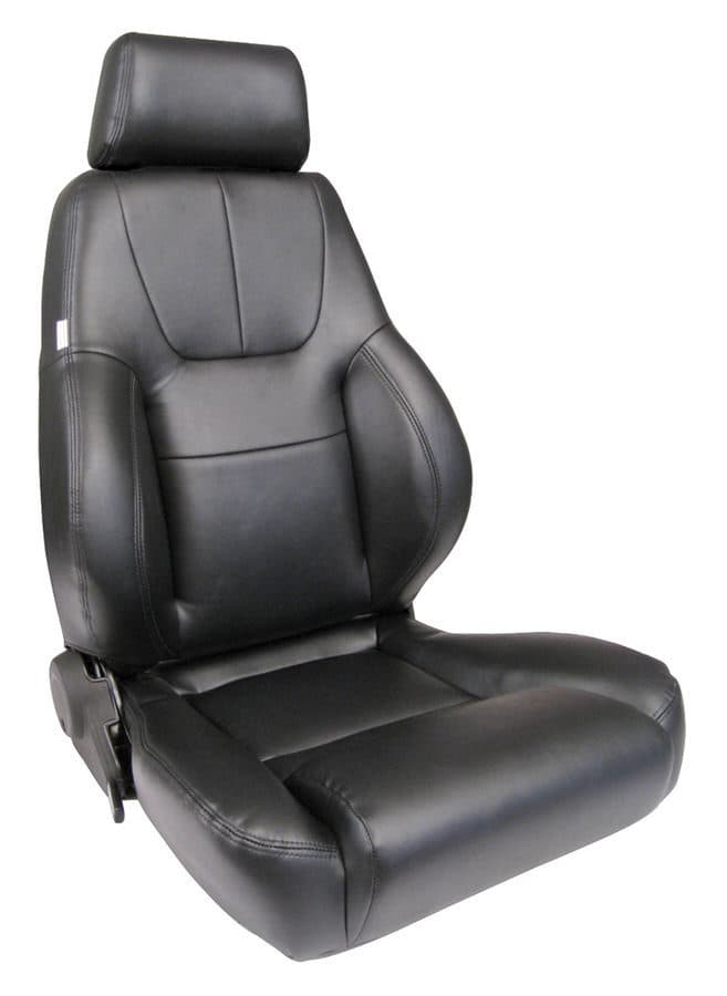 Scat Cranks ELITE RECLINER W/LUMBAR BLACK VINYL RIGHT