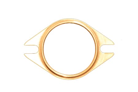 SCE Gaskets PRO COPPR EMBSSD EXH. 2 BOLT 2.5 COLLECTOR GASKET