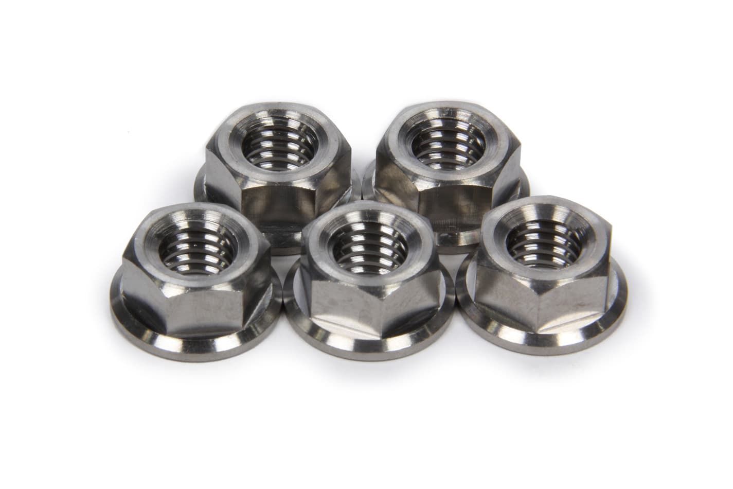 TI22 Performance Front Hub Flange Nuts Titanium 3/8-16 5pk