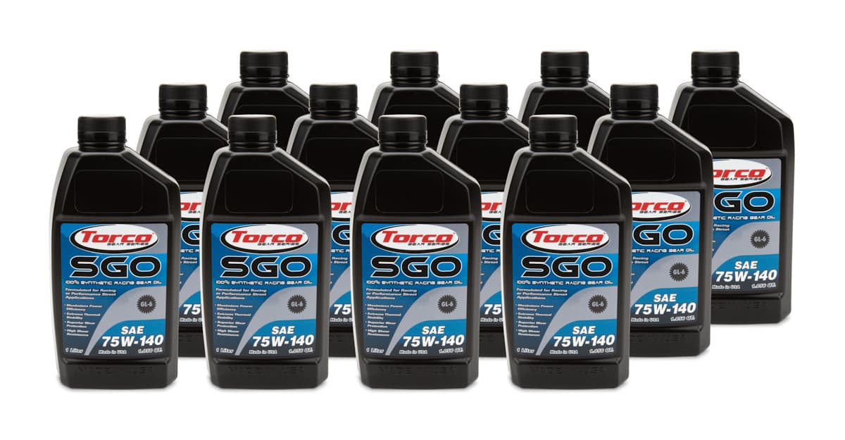 Torco SGO 75w140 Synthetic Racing Gear Oil Case/12