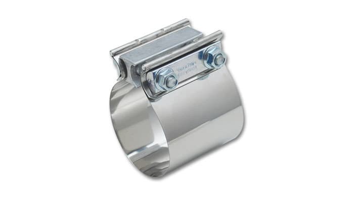 Vibrant Performance Easy Seal Exhaust Sleeve Clamp; For 3.5 in. O.D. Tubing; Butt Joint Style; 430 Stainless Steel;