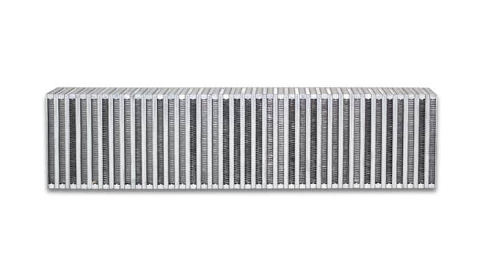 Vibrant Performance Vertical Flow Intercooler Core; 27 in. Core Width; 4.5 in. Core Thickness; 6 in. Height; 6061 Aluminum;