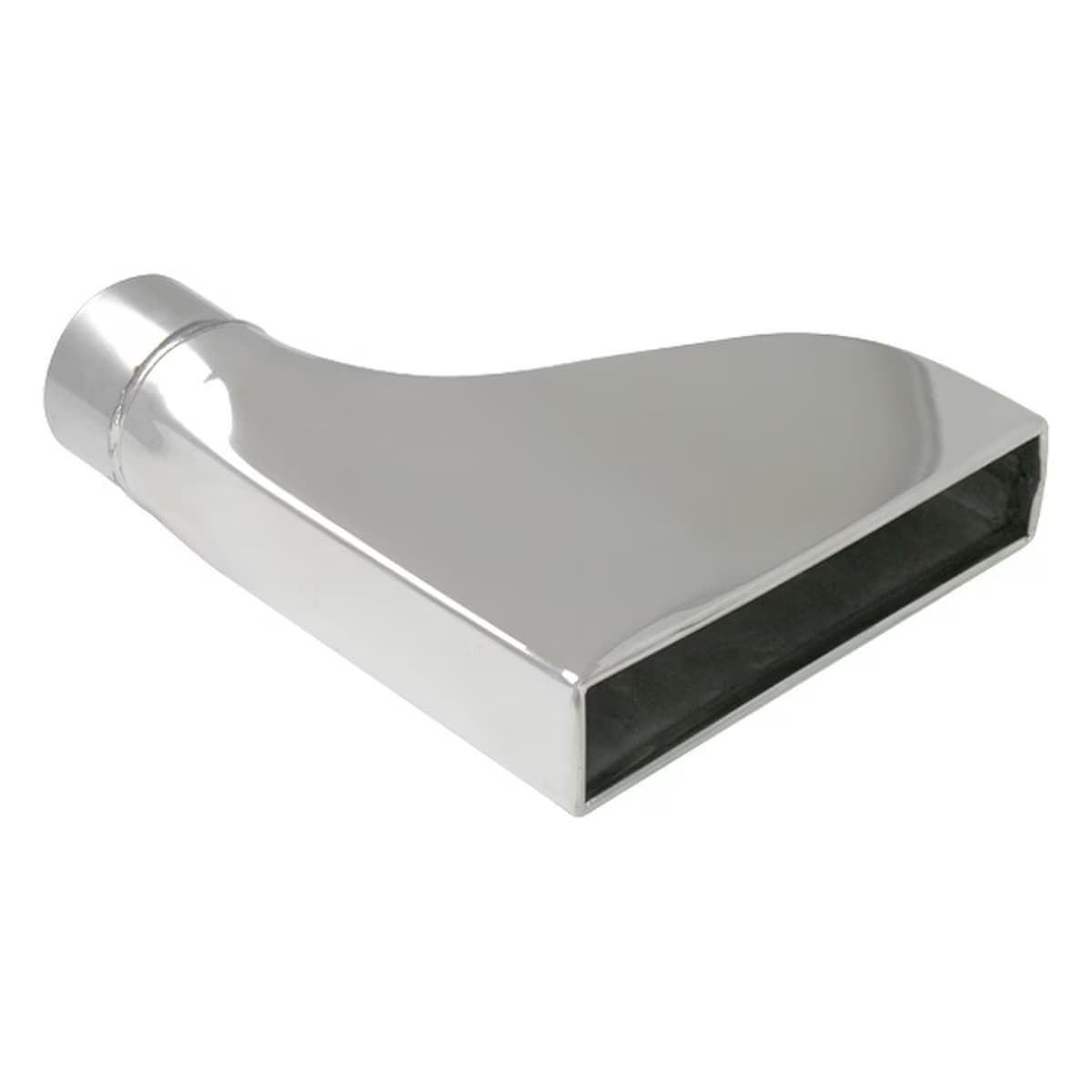 Vibrant Performance Exhaust Tip; Rectangular Rolled; 7.5 in. x 1.875 in. Outlet Size; 2.5 in. Inlet ID; 9.5 in. L; 304 Stainless Steel; Single Wall Straight Cut; Camaro Style;