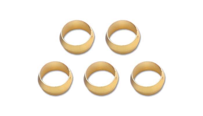 Vibrant Performance Vibrant Performance - 16466 - Pack of 5, Brass Olive Inserts; Size 3/8 in.