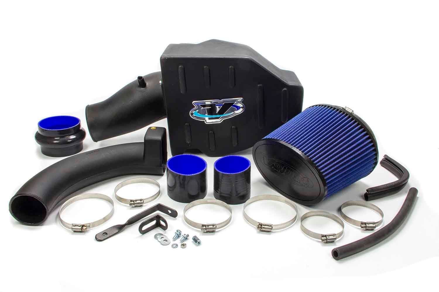 Volant Cold Air Intake Kit; Incl. Closed Filter Box/Air Duct/Pro5 Filter/Connectors/Clamps;
