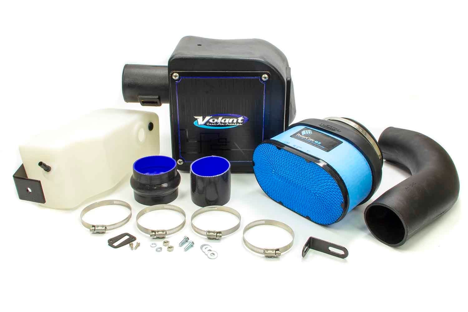 Volant Cold Air Intake Kit; Incl. Closed Filter Box/Air Duct/PowerCore® Filter/Connectors/Clamps;
