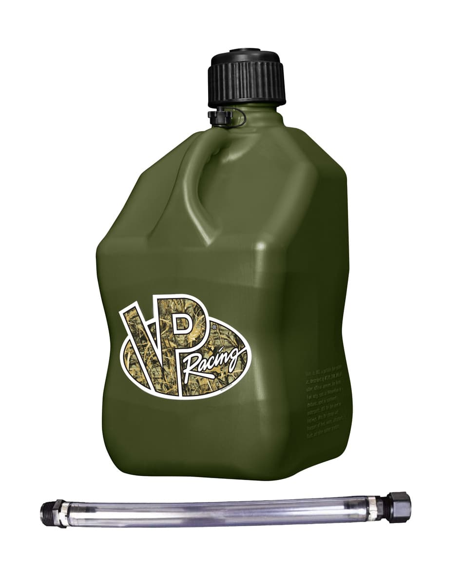 VP Racing Fuels Motorsports Jug 5.5 Gal Camo Square w/Hose