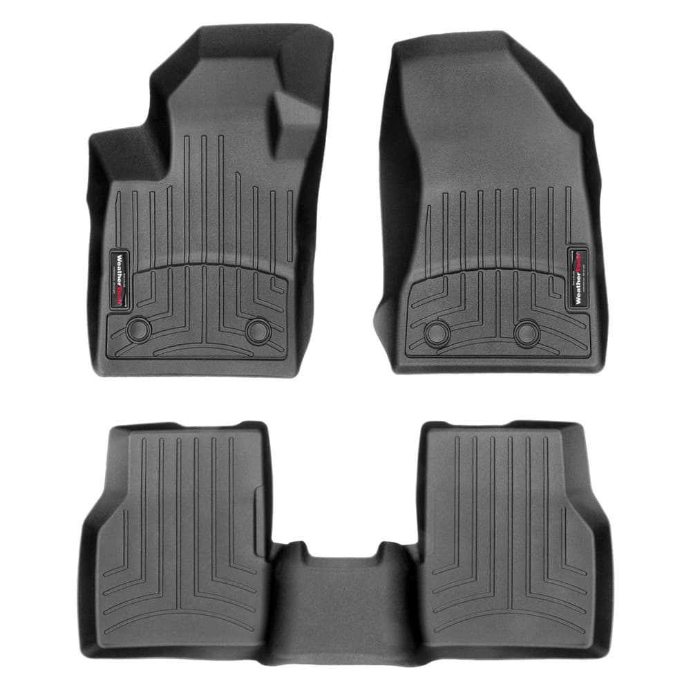 Weathertech WeatherTech 2017 - 2017 Jeep Compass Black Front and Rear Floorliners 441205-1-2