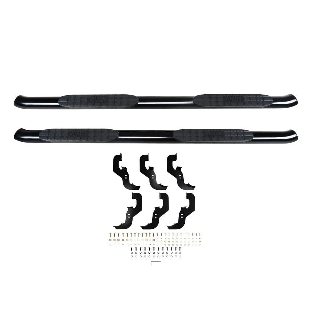 19C SILVERADO/SIERRA 1500/20C SILVERADO/SIERRA 2500/3500 CREW CAB BLACK PRO TRAXX 4 OVAL NERF BARS