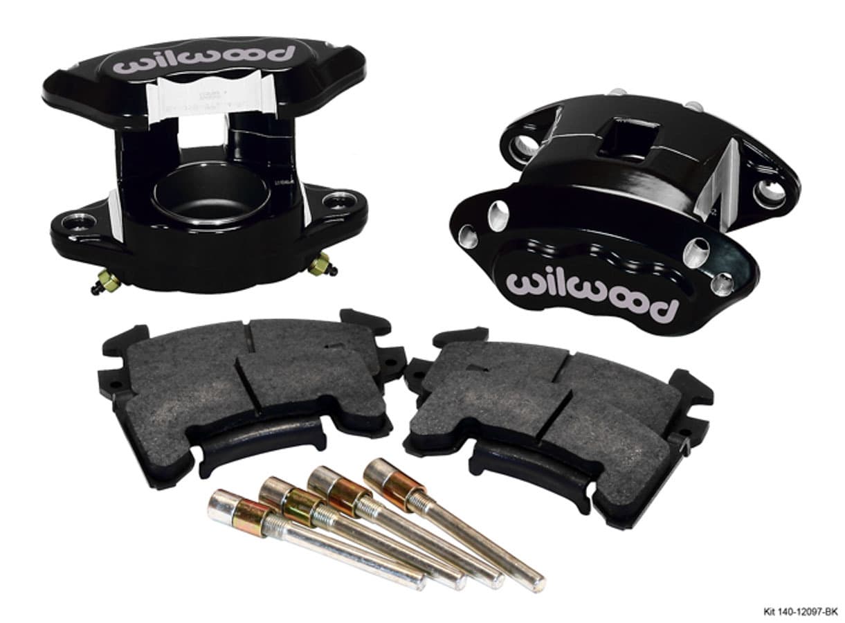 Wilwood Brakes Wilwood D154 Front Caliper Kit - Black 2.50in Piston 1.04in Rotor