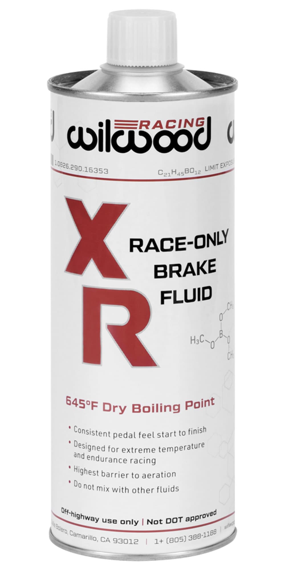 Wilwood Brakes Brake Fluid XR Racing 500ml Can NON-DOT