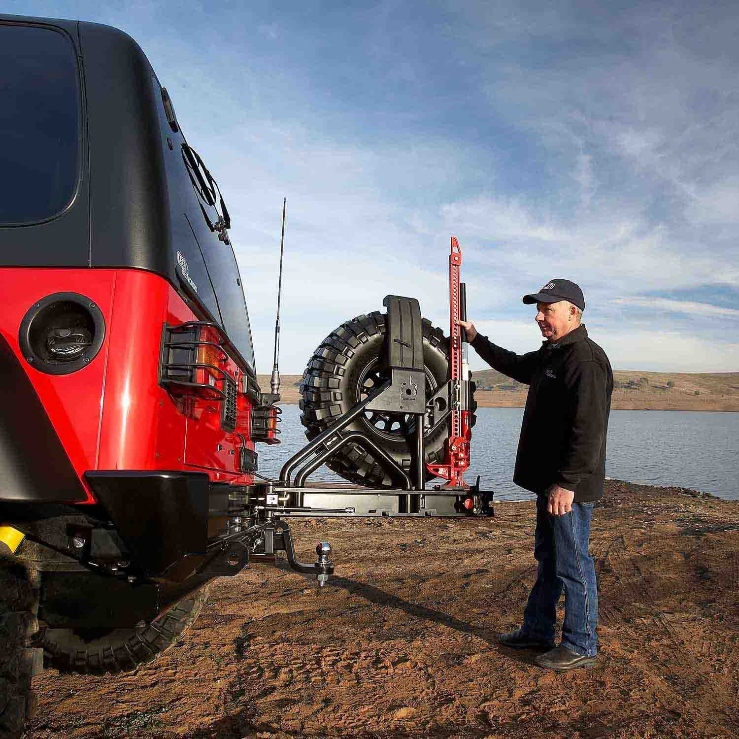 ARB 9706 JEEP WRANGLER TJ REAR BUMPER TIRE CARRIER