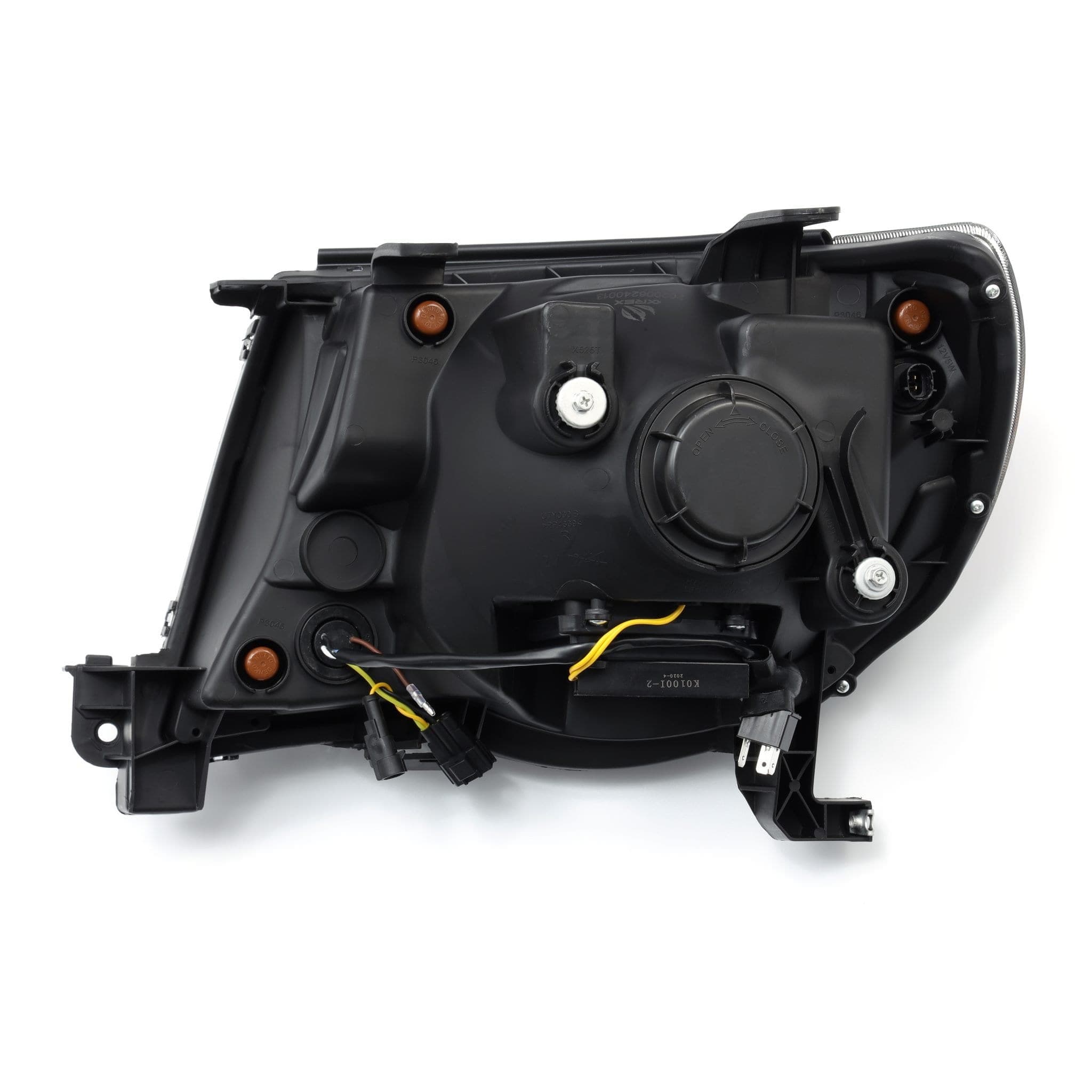 LED Projector Headlights Plank Style Design Alpha Black Lens w Activation Light and DRL Toyota Tacoma 2005-2011 product image