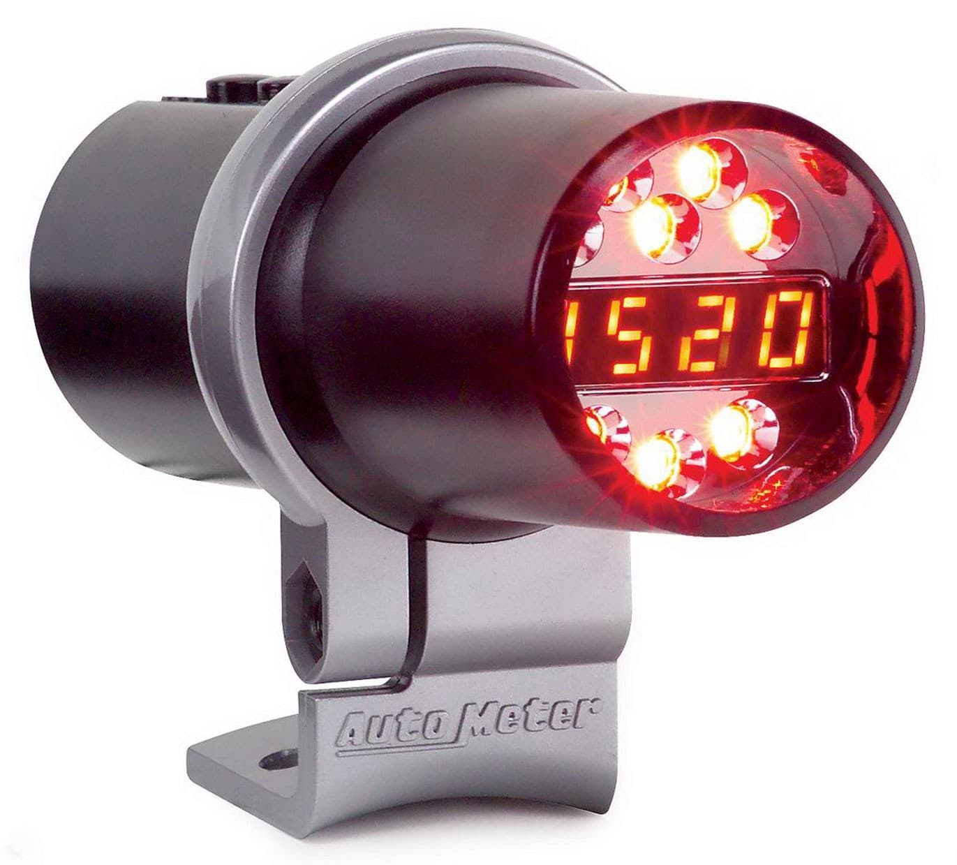 AutoMeter 5350 SHIFT LIGHT, DIG W/ MULTI-COLOR LED, BLK, PEDESTAL W/ RPM PLAYBK, DPSS LEVEL 3 product image