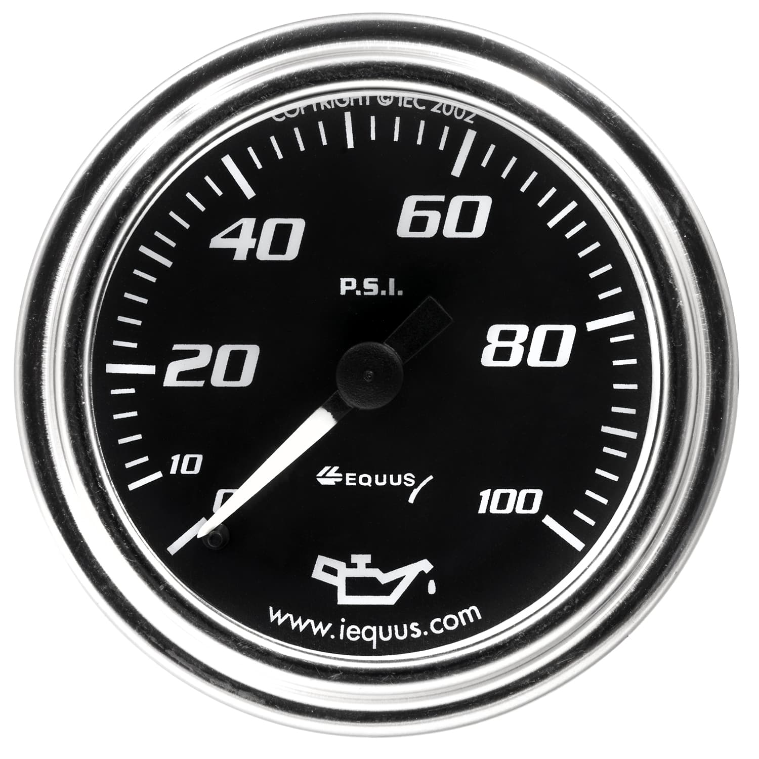 2.0 Dia Oil Pressure Gauge Chrome 0-100psi product image