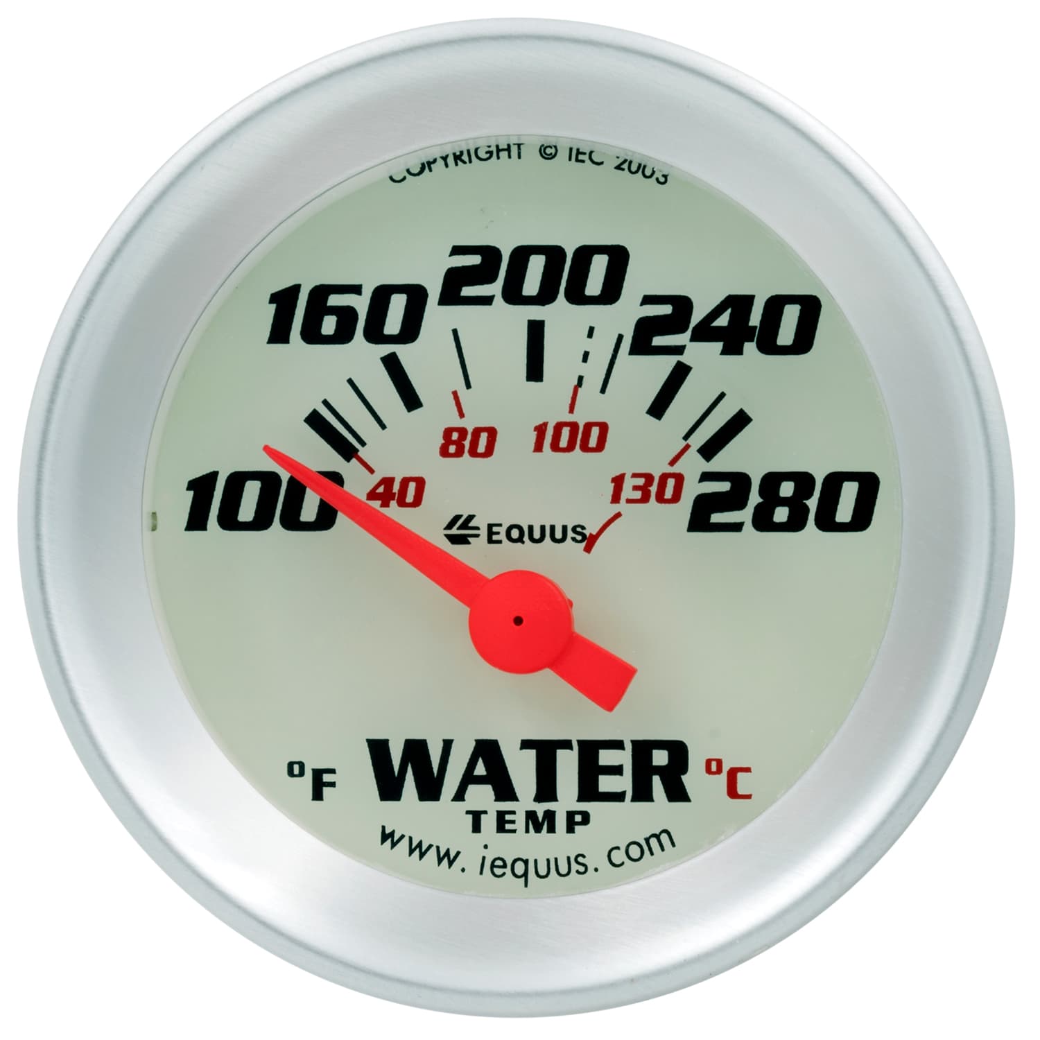 1-1/2 Dia Water Temp Gauge Silver 100-280 product image