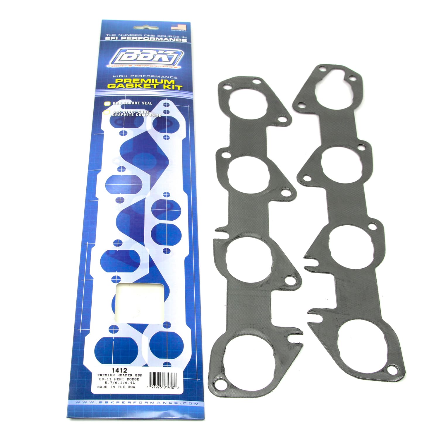 Bbk Performance Parts 1412 Premium Header Gasket Set- Dodge Truck, 5.7l 2009-2024 (Pair) product image