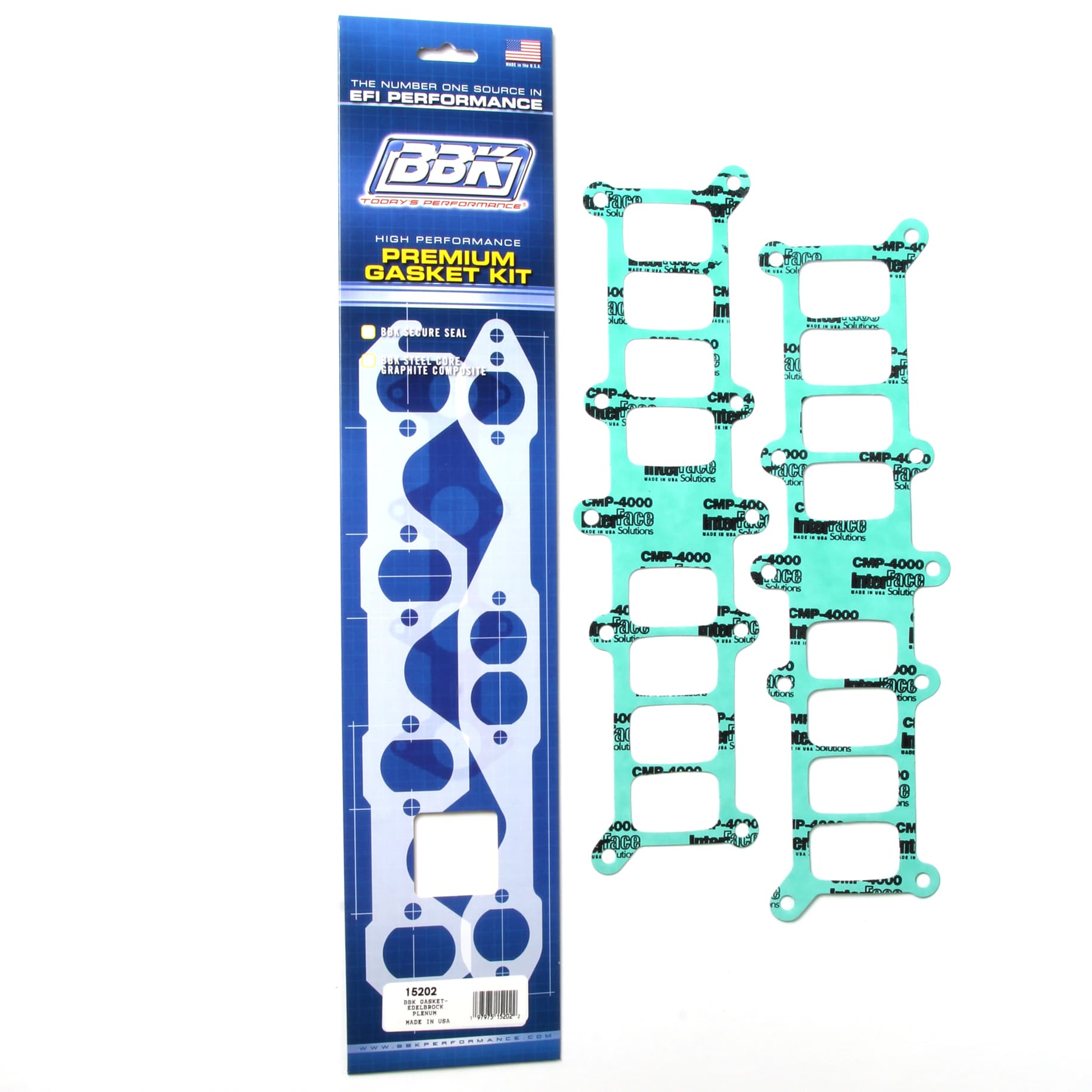 Ford SBF Edelbrock Performer Intake Manifold Upper To Lower Plenum Gasket Kit product image