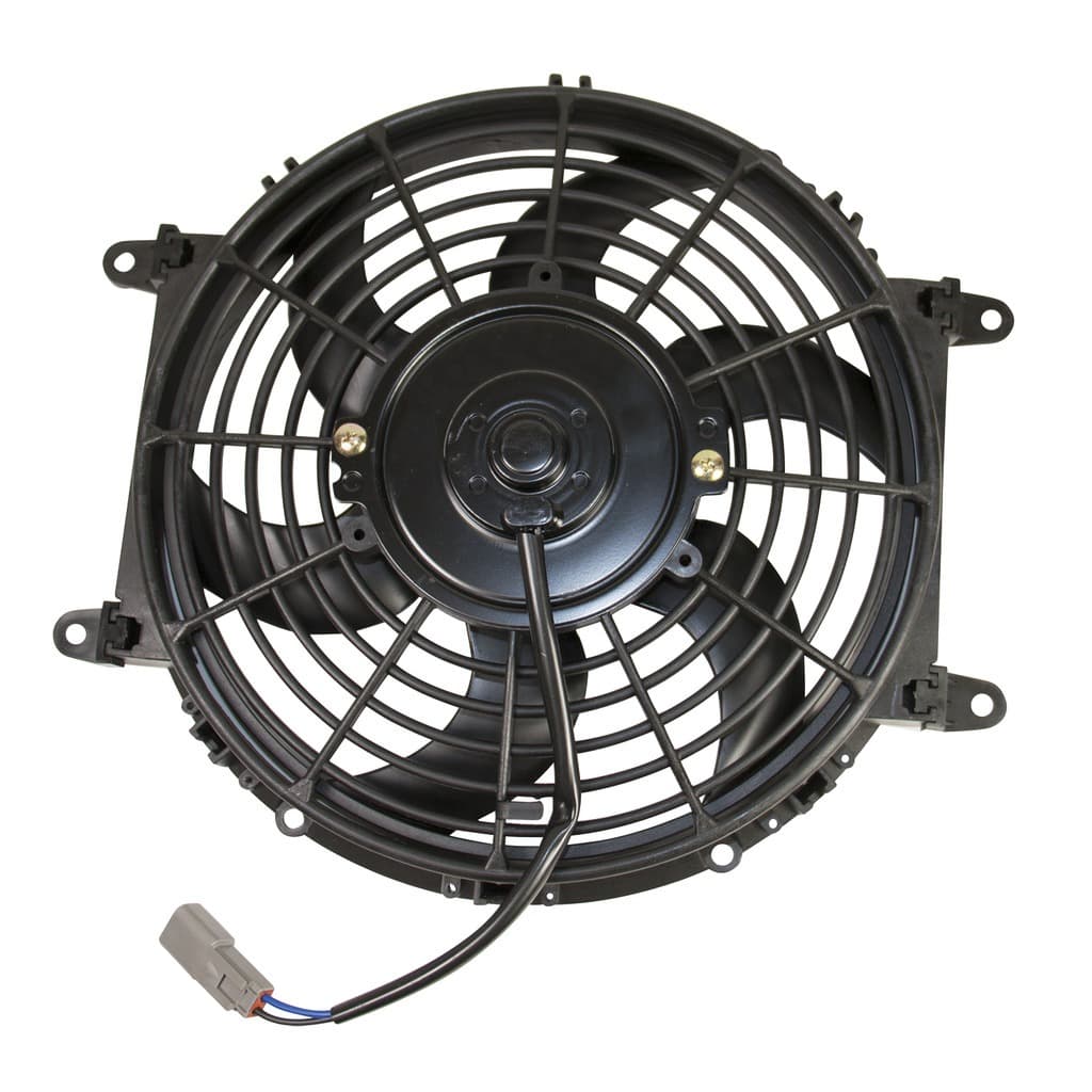 Universal Electric Cooling Fan Kit; 80 Watt; 10 in. Wide; 800 CFM; Incl. Radiator Fan/Mounting Adapters/Butt Connector/Wire Pigtail; product image