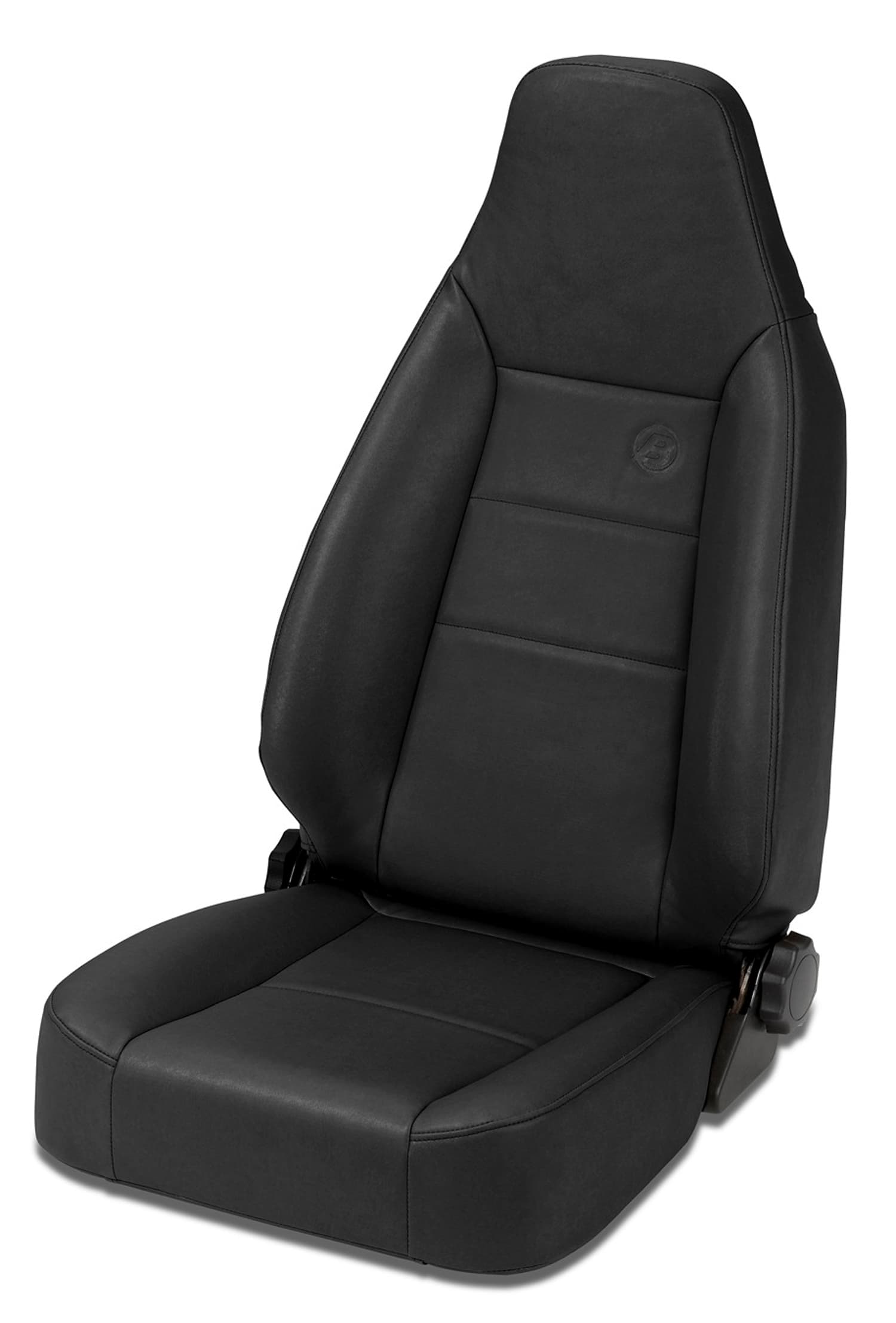 Bestop Trailmax II Sport Front Seat - All Vinyl, Black Denim - CJ7/TJ/YJ