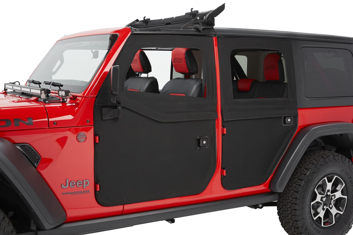 Bestop Full Fabric Rear Doors, 2-Piece - Black Twill - JT/JL 4Dr product image