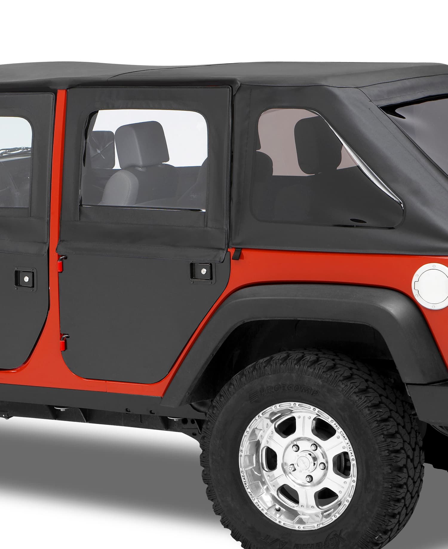 Bestop Bestop 2-Piece Rear Doors in Black Diamond - JK 4dr